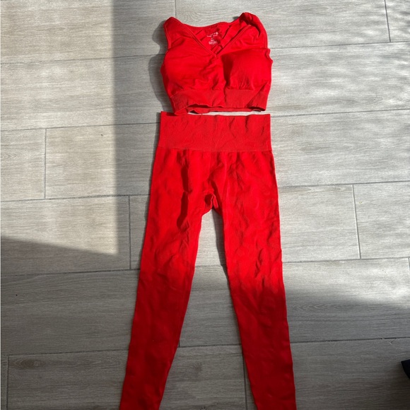 Phat Buddha Pants - HKxPB Red Workout Set (S/M)